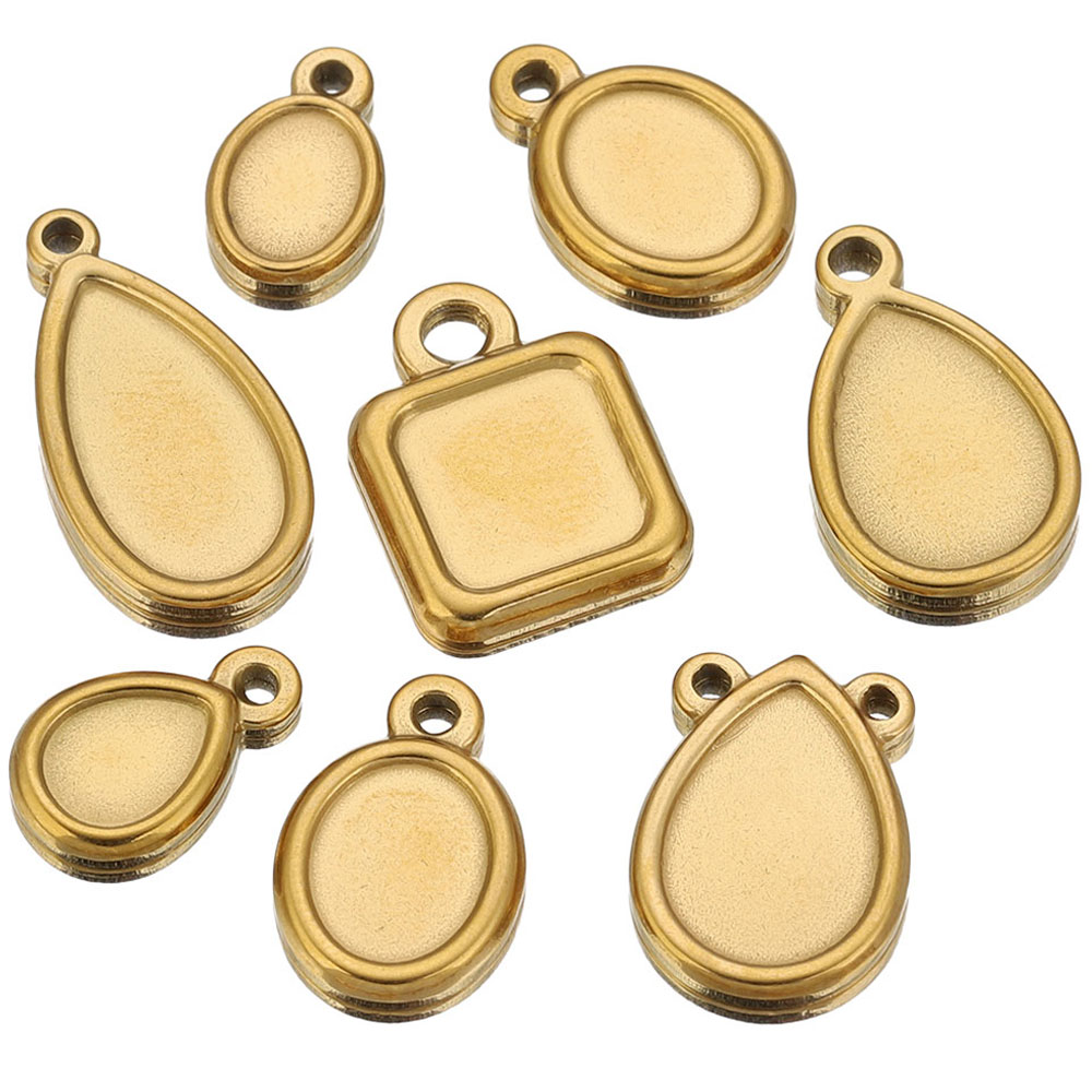 5pcs Stainless Steel Square Dr - Resin Art Handmade ulasan dan harga