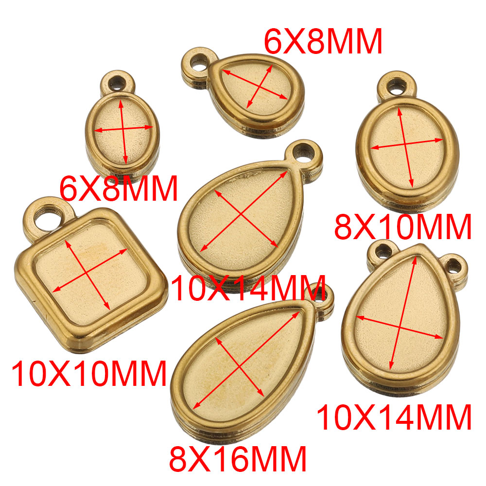 5pcs Stainless Steel Square Dr - Resin Art Handmade ulasan dan harga