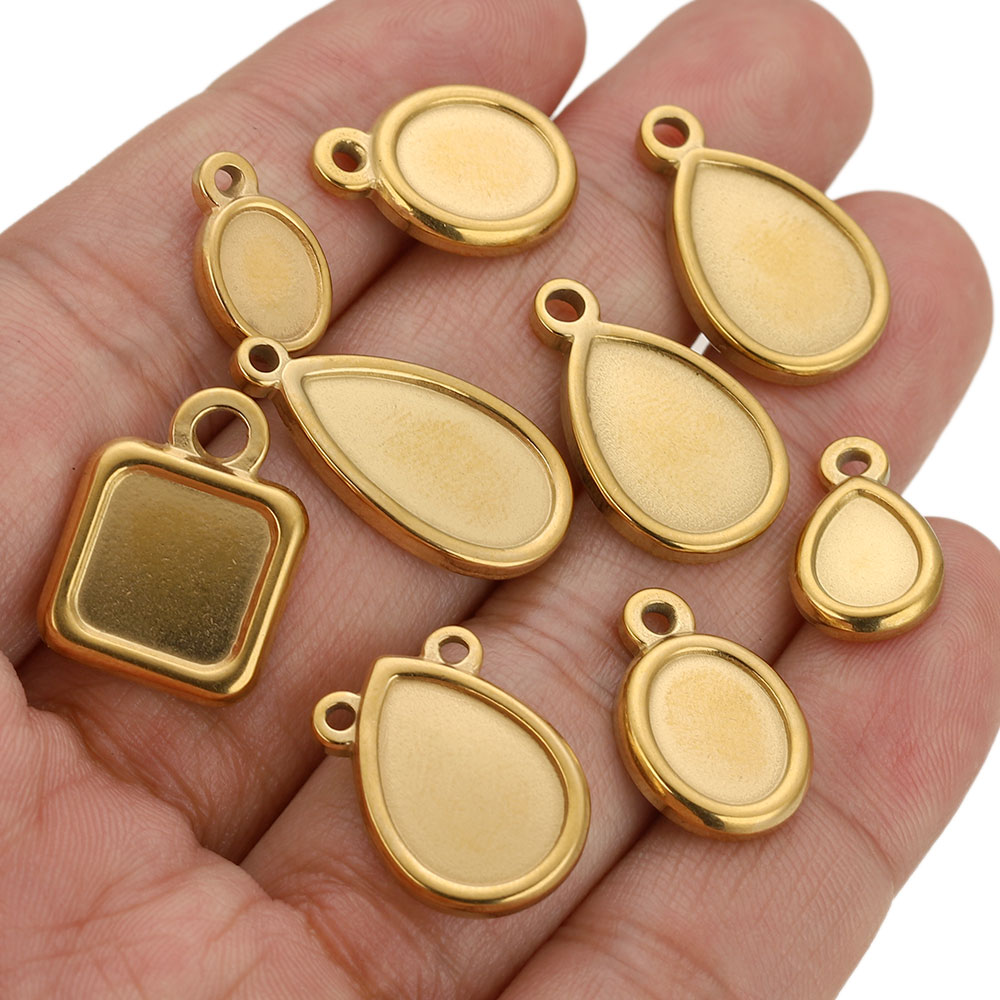 5pcs Stainless Steel Square Dr - Resin Art Handmade ulasan dan harga