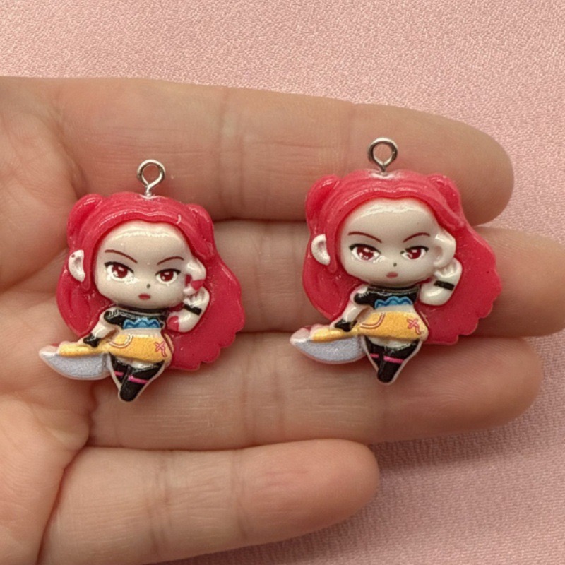 10pcs resin cartoon pendant, D - Resin Art Handmade ulasan dan harga