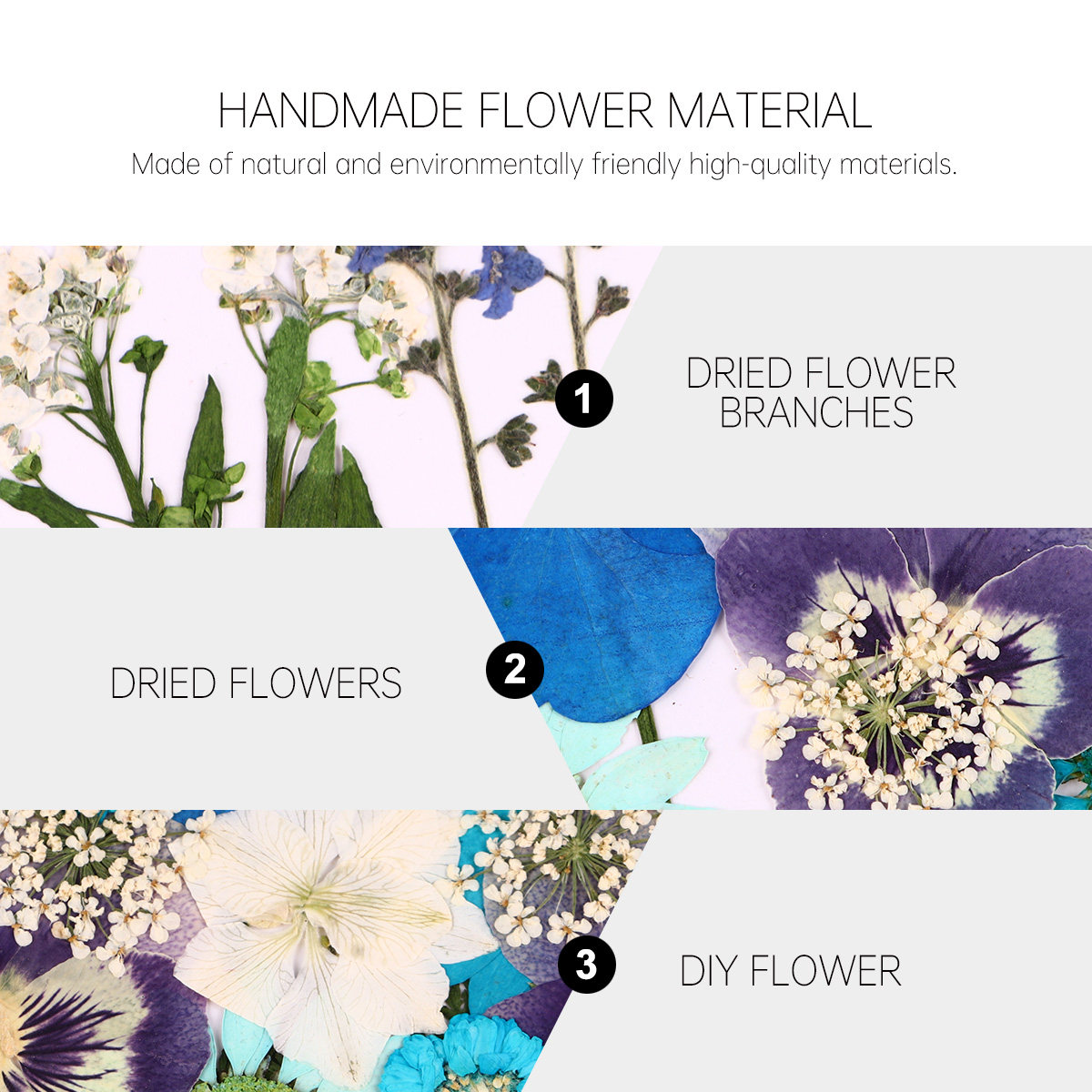 40pcs Pressed Flowers Material - Dried Flower Pressed ulasan dan harga