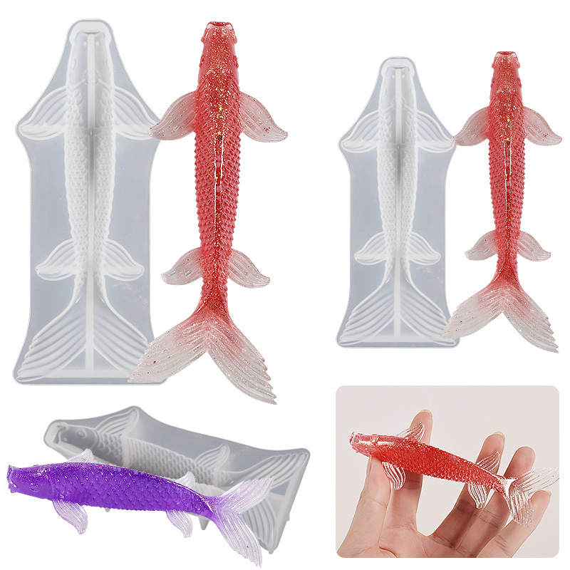 3D Koi Fish Shaped Epoxy Resin - Silicone Mold Ocean ulasan dan harga