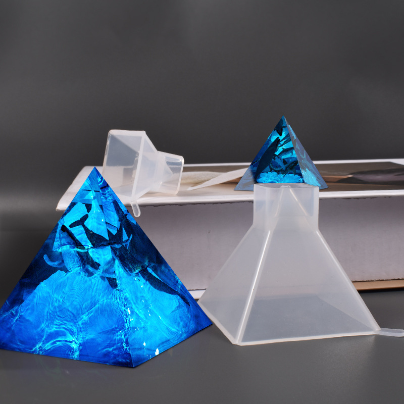 1pcs Pyramid Silicone Molds DI - Resin Art Products ulasan dan harga