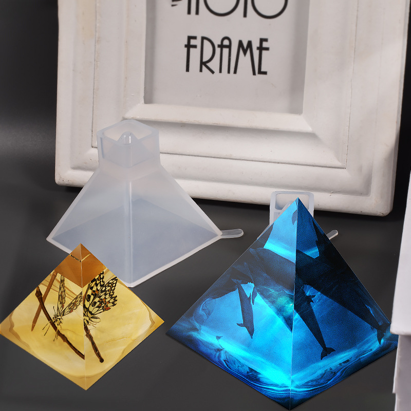 1pcs Pyramid Silicone Molds DI - Resin Art Products ulasan dan harga