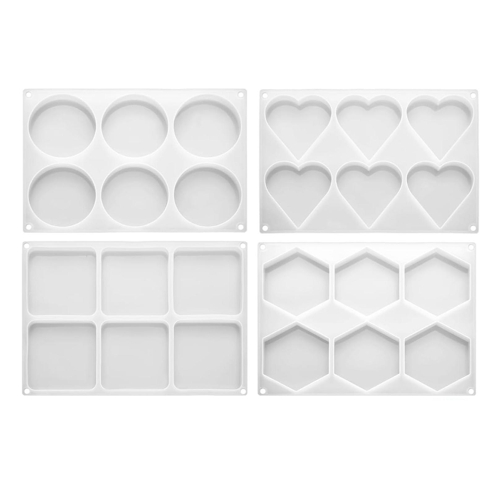 4Pcs Deep Resin Coaster Molds  - Resin Art Coasters ulasan dan harga