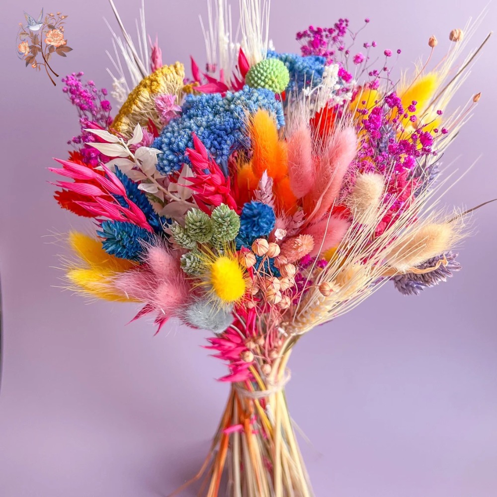 Colorful Dried Flowers Wedding - Dried Flower Pressed ulasan dan harga