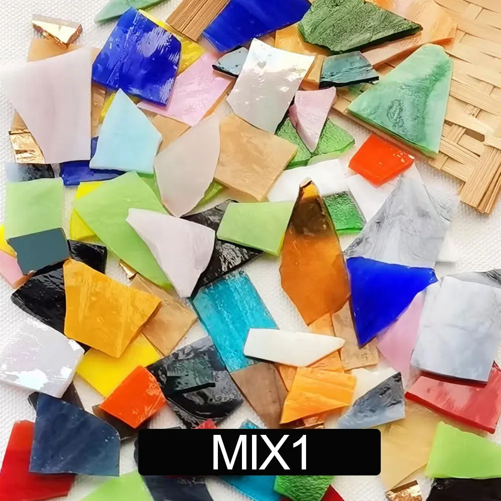 100g Mosaic Tiles Stained Glas - Resin Art Coasters ulasan dan harga