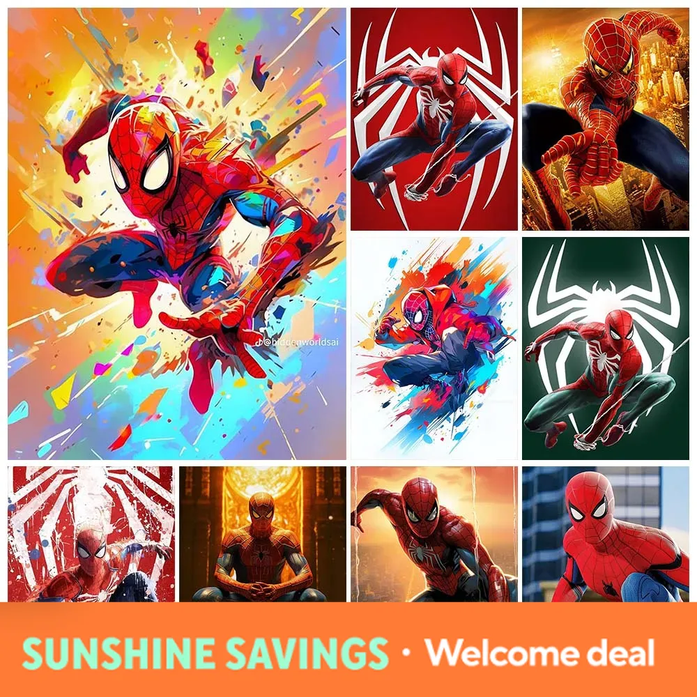 1pc frameless 5D DIY Marvel Su - Resin Art Gift ulasan dan harga