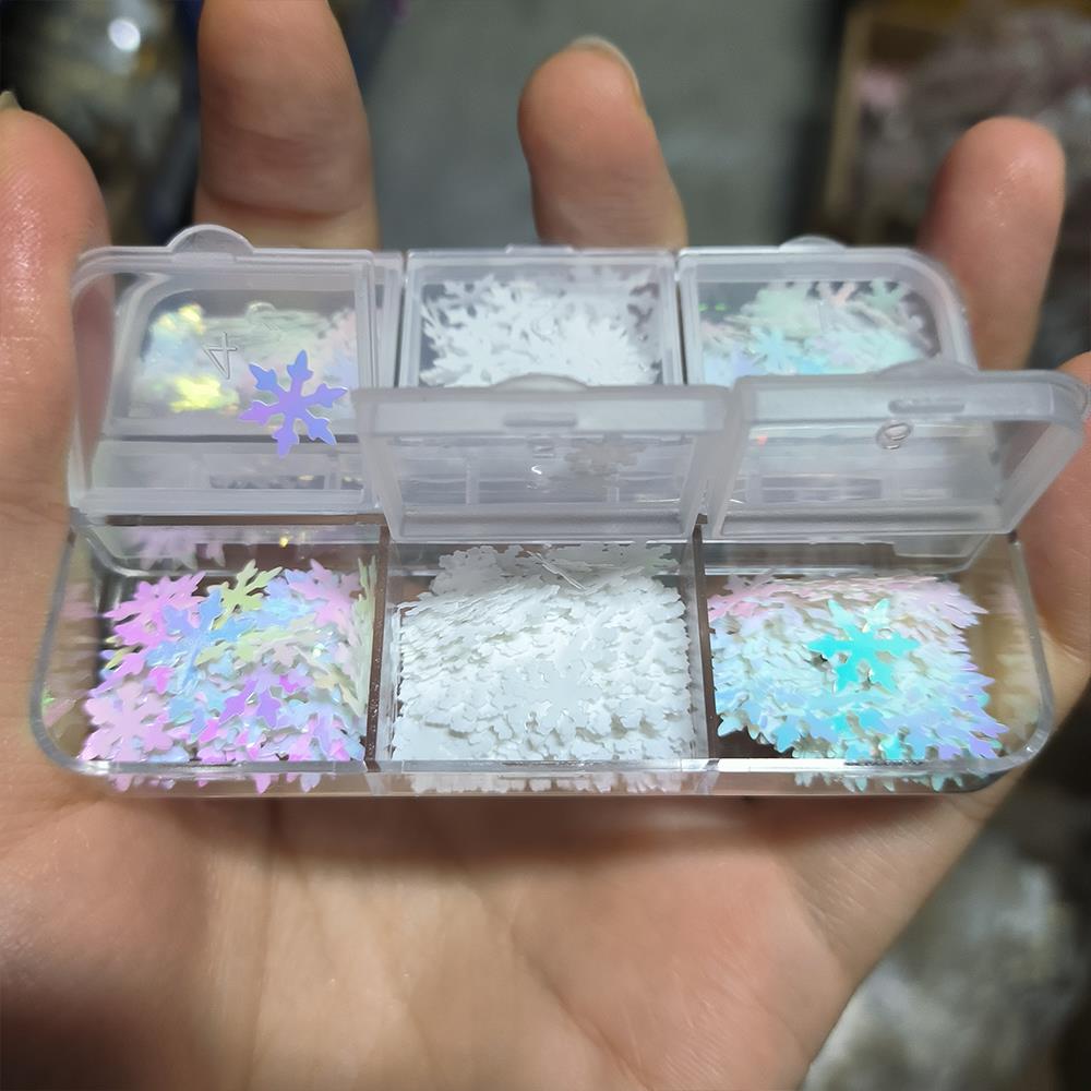 6/12Grids 3D Aurora Christmas  - Xmas Resin Art ulasan dan harga