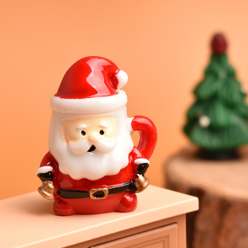 Mini Santa Teacup Ornament - R - Resin Art Handmade ulasan dan harga