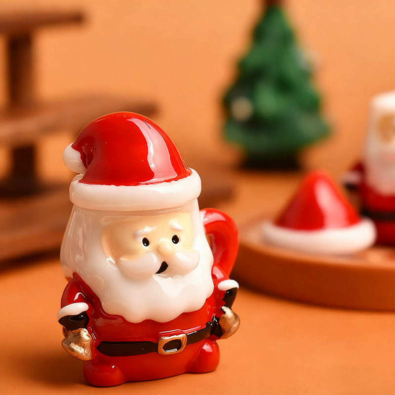 Mini Santa Teacup Ornament - R - Resin Art Handmade ulasan dan harga