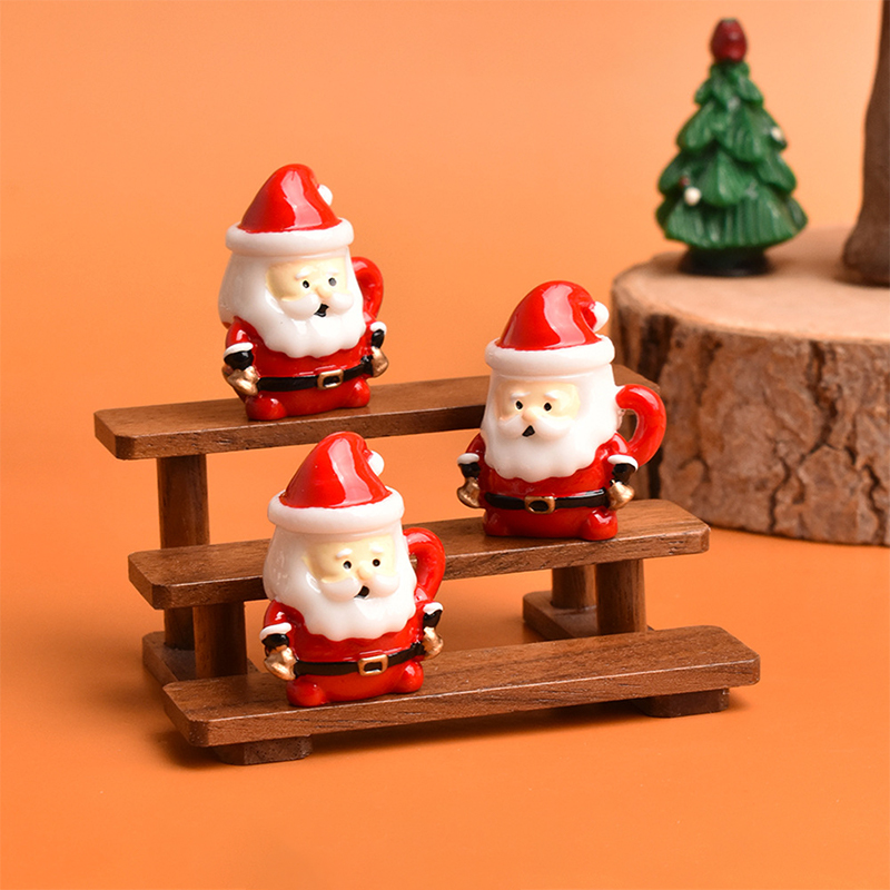 Mini Santa Teacup Ornament - R - Resin Art Handmade ulasan dan harga