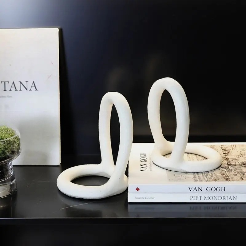 Minimalist Bookends for Office - Resin Art Book ulasan dan harga