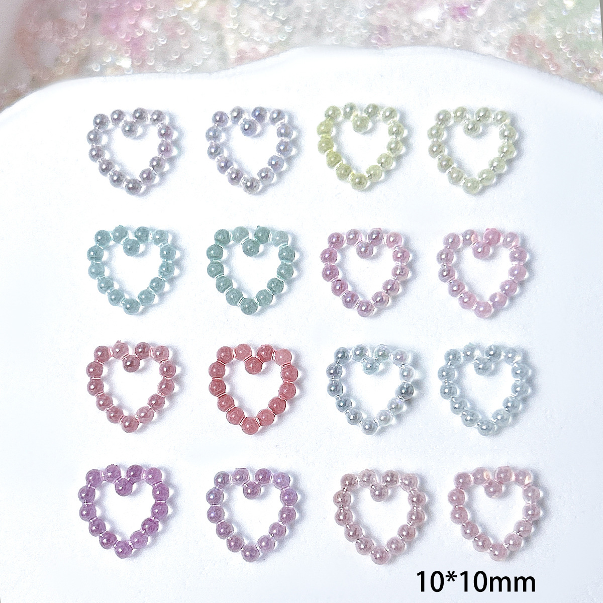 100pc Mixed Macaron Hollow Hea - Resin Art Ring Design ulasan dan harga