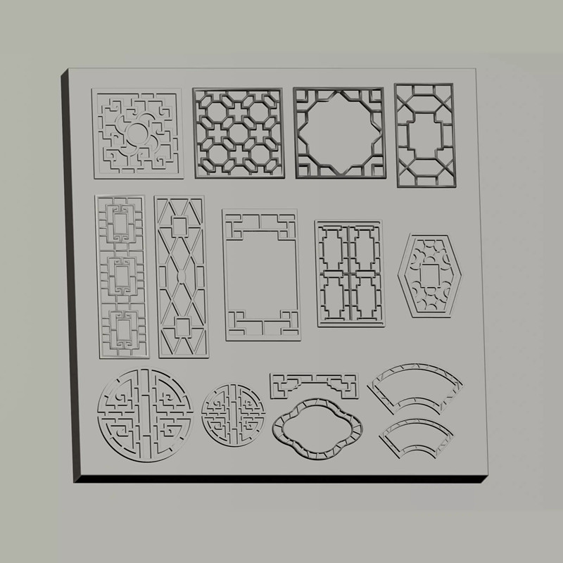Vintage Chinese Window Tracery - Resin Art Templates Free ulasan dan harga