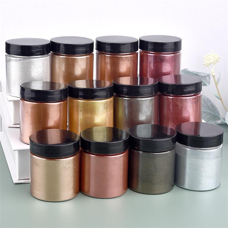 50g Shimmer Metallic Gold Silv - Resin Art Glue ulasan dan harga