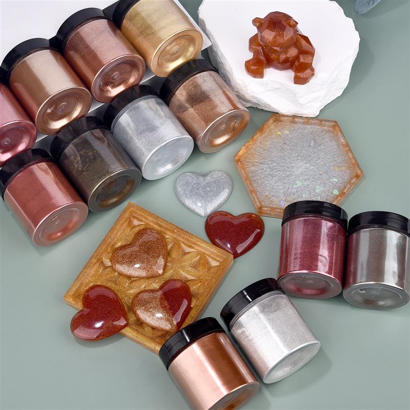 50g Shimmer Metallic Gold Silv - Resin Art Glue ulasan dan harga
