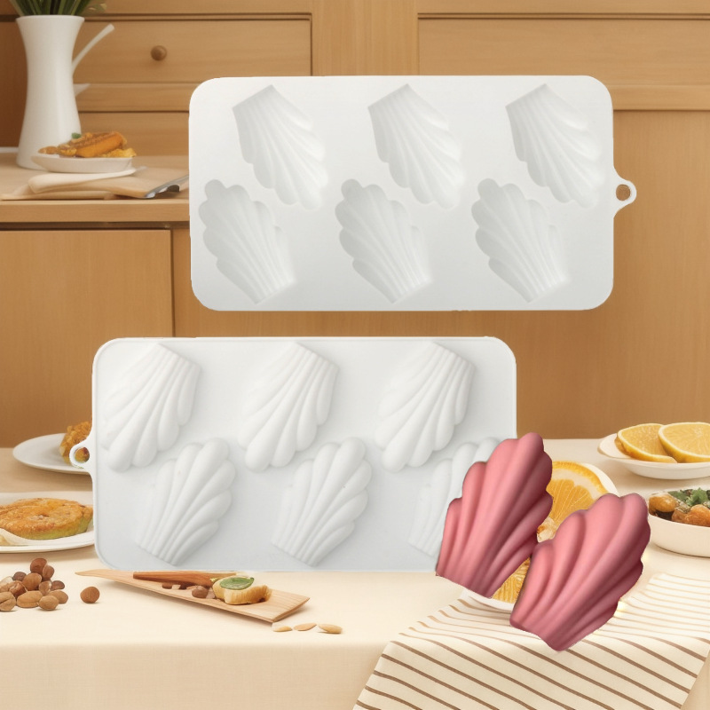6 Hole Madeleine Design Chocol - Silicone Mold Ocean ulasan dan harga