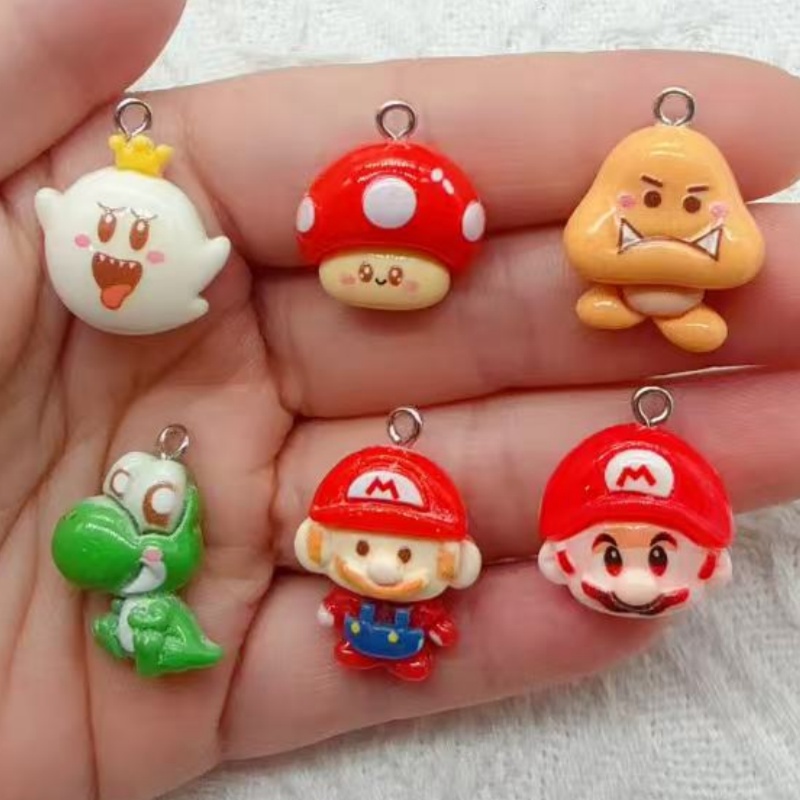 10pcs resin cartoon pendant, D - Resin Art Jewelry Kit ulasan dan harga