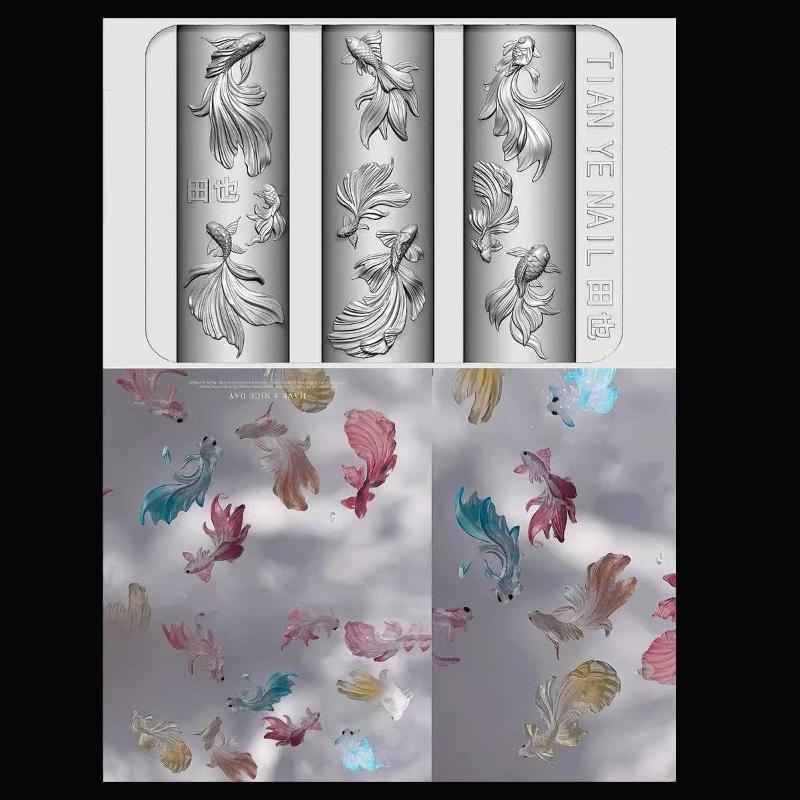 3D Soft Silicone Nail Ocean Me - Resin Art Templates Free ulasan dan harga