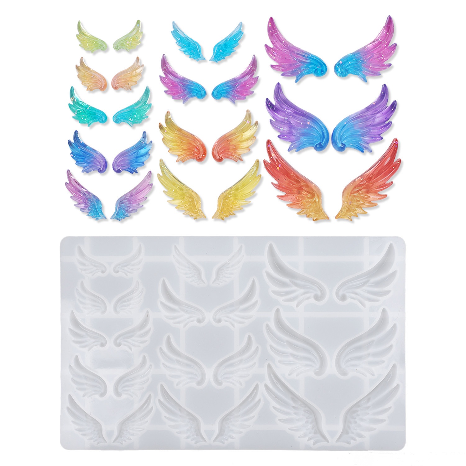 DIY Crystal Resin Mold Angel W - Resin Art Glue ulasan dan harga