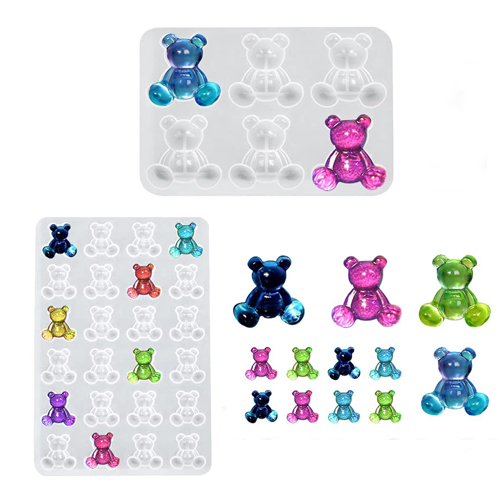 Crystal Bear Resin Silicone Mo - Resin Art Glue ulasan dan harga