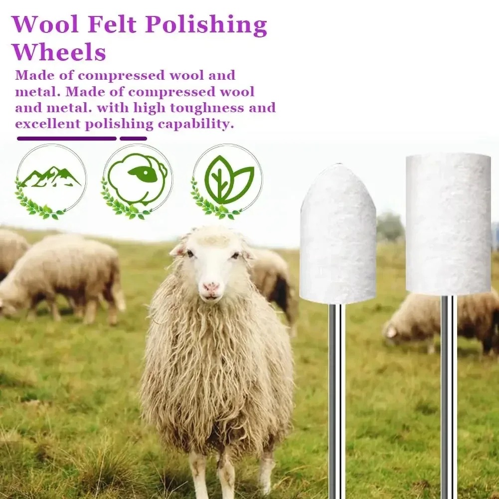 80PCS Wool Felt Buffing Wheel  - Resin Art Set ulasan dan harga