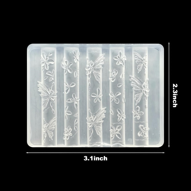 3D Butterfly Flower Gel Nail A - Resin Art Templates Free ulasan dan harga