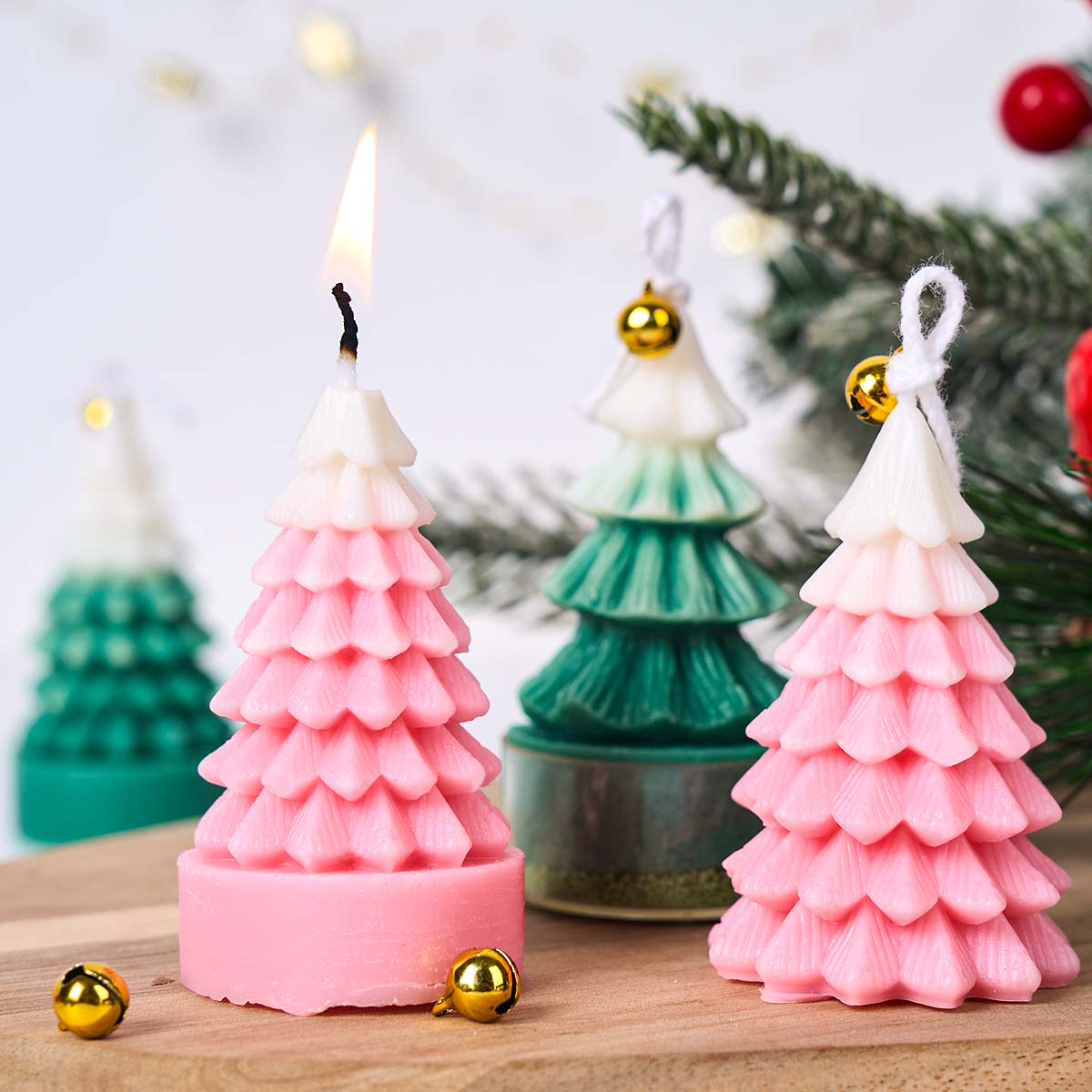 3D Christmas Tree Silicone Can - Xmas Resin Art ulasan dan harga