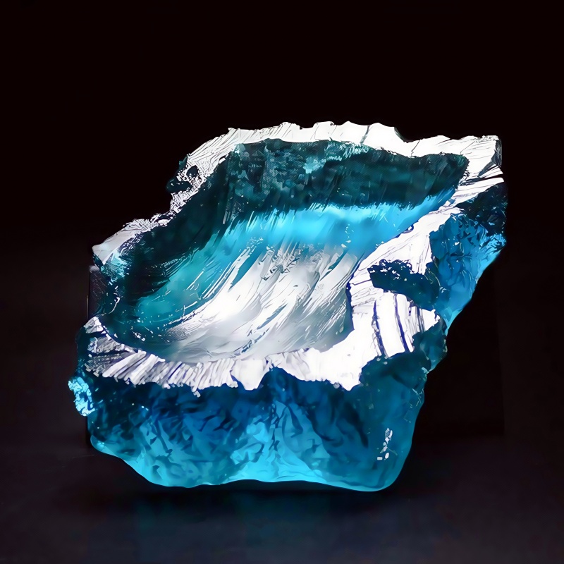 Ocean Wave Design Plate Epoxy  - Resin Art Ring Design ulasan dan harga