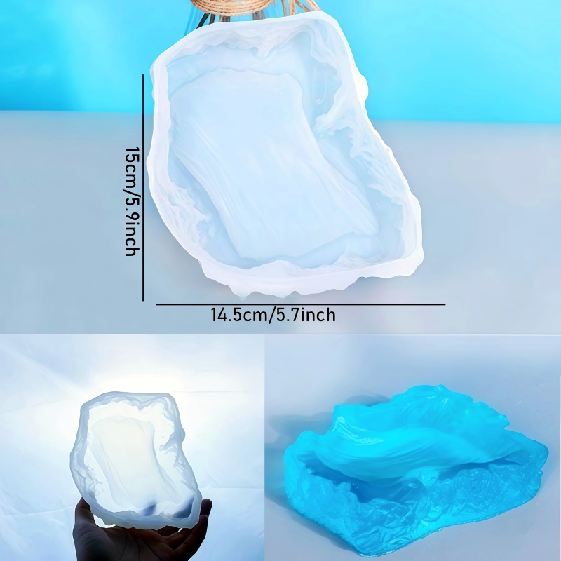 Ocean Wave Design Plate Epoxy  - Resin Art Ring Design ulasan dan harga