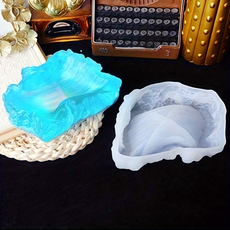 Ocean Wave Design Plate Epoxy  - Resin Art Ring Design ulasan dan harga