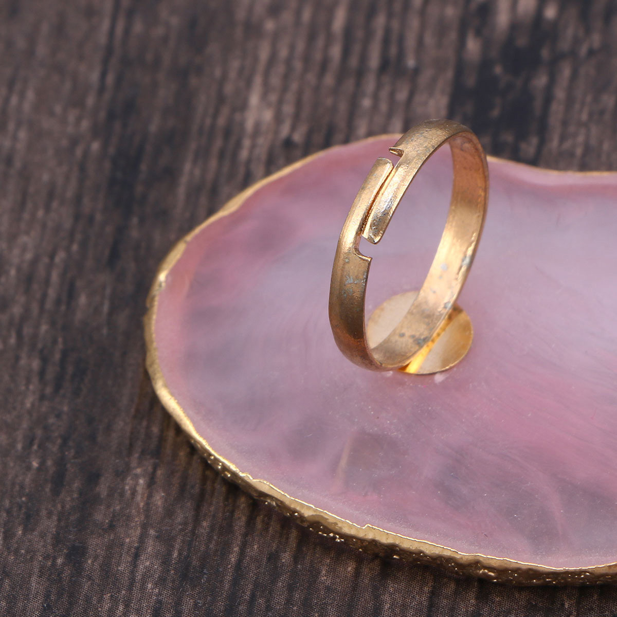 Mini Nail Art Finger Ring Pale - Resin Art Ring Design ulasan dan harga