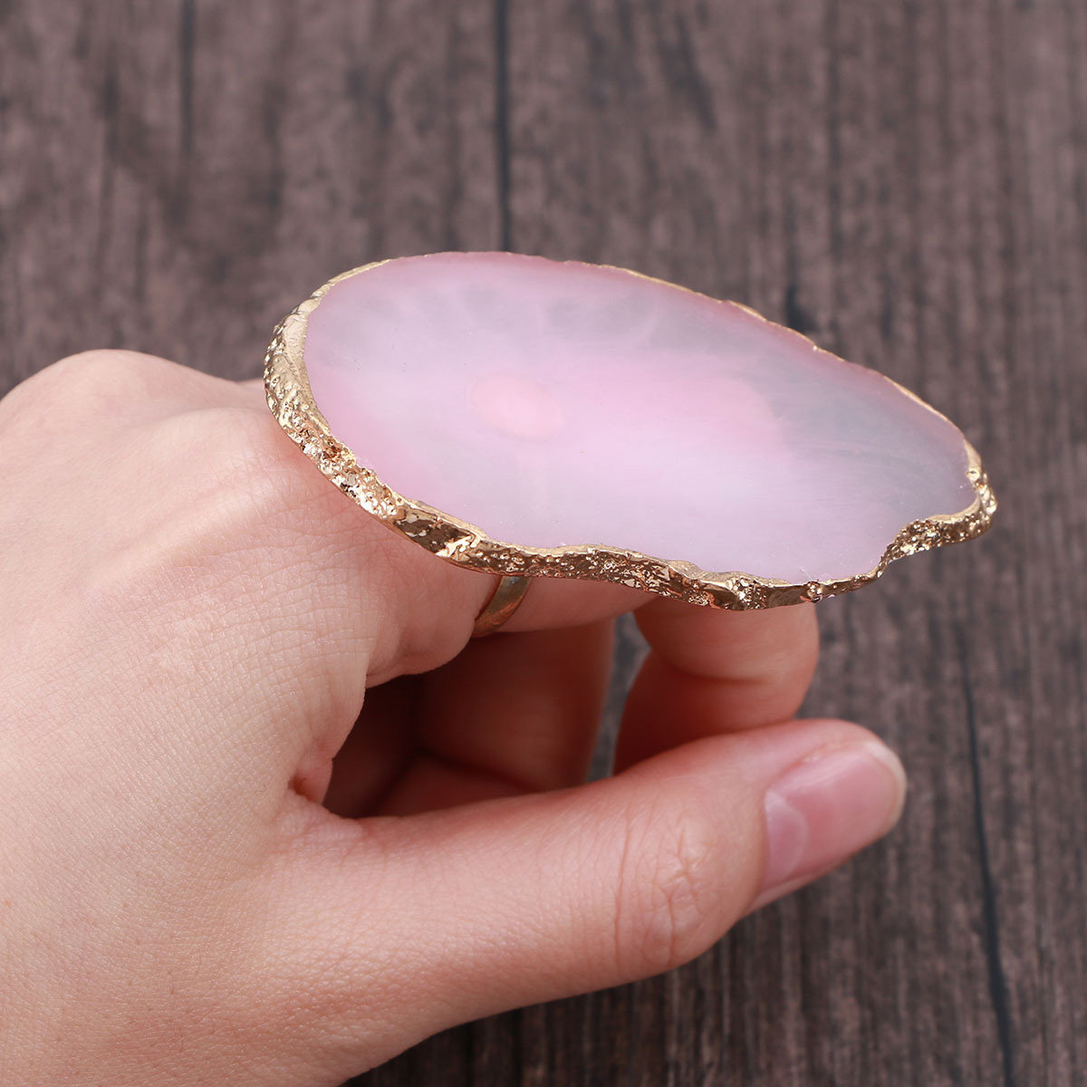 Mini Nail Art Finger Ring Pale - Resin Art Ring Design ulasan dan harga
