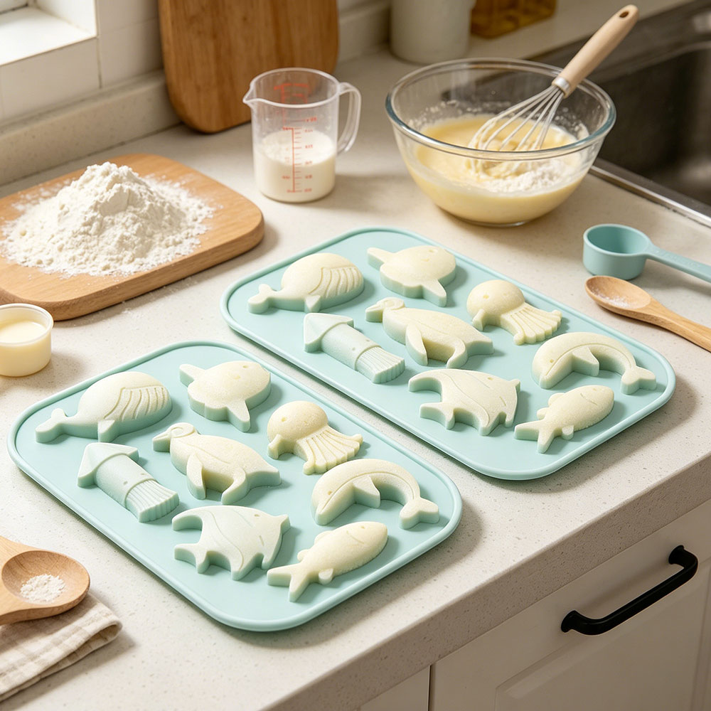 Marine Theme Fondant Mold Ocea - Silicone Mold Ocean ulasan dan harga