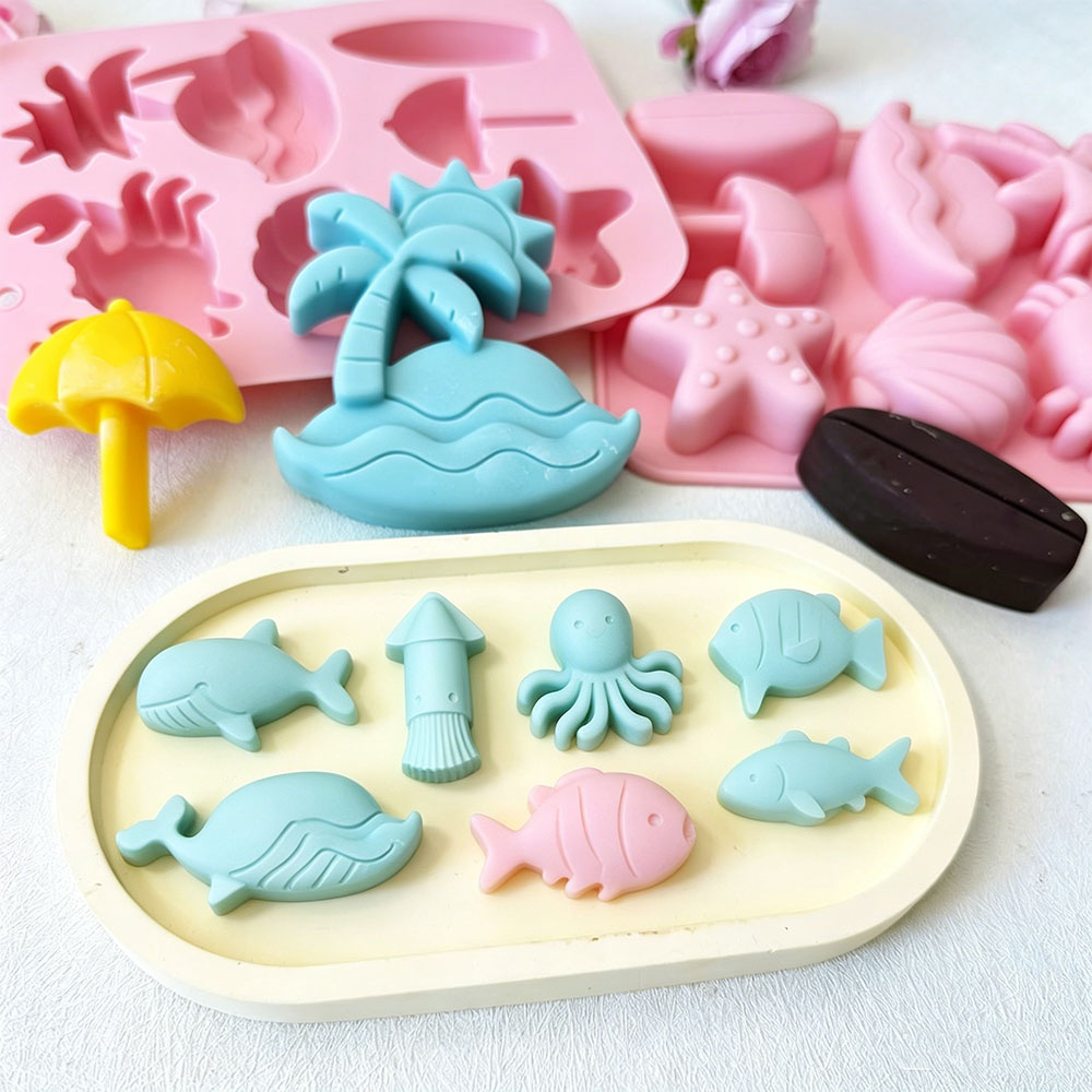 Marine Theme Fondant Mold Ocea - Silicone Mold Ocean ulasan dan harga
