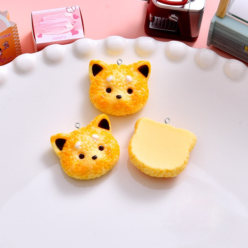 10Pcs Cartoon Biscuits Dog Res - Resin Art Earrings Material ulasan dan harga