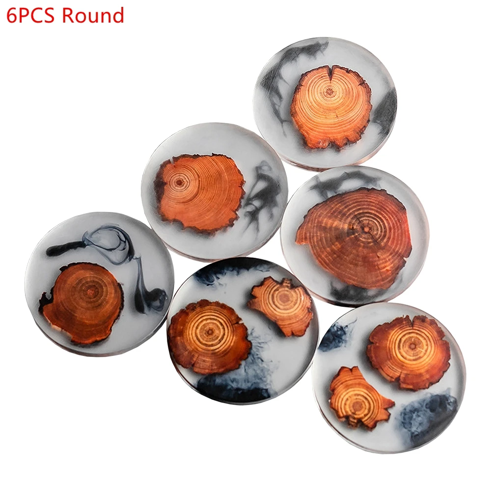 6PCS/Set Resin Pine Coasters H - Resin Art Coasters ulasan dan harga