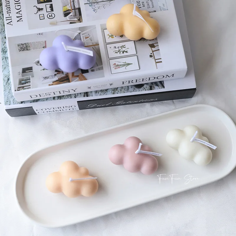 3D Cloud Shape Candle Silicone - Silicone Mold Ocean ulasan dan harga